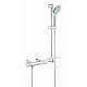 Термостатический смеситель для душа GROHE Grohtherm 1000 Cosmopolitan New с душевым гарнитуром (штанга 600 мм), хром (34286002) — фото товара