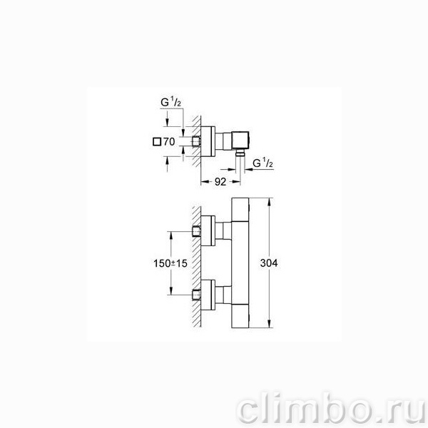 Термостат для душа GROHE Grohtherm Cube, 34488000 — фото товара