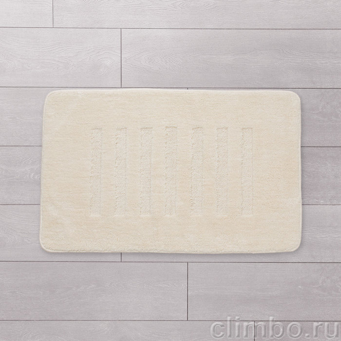 Коврик для ванной комнаты, 50*80 см, микрофибра, MI, beige lines, MMI183M — фото товара