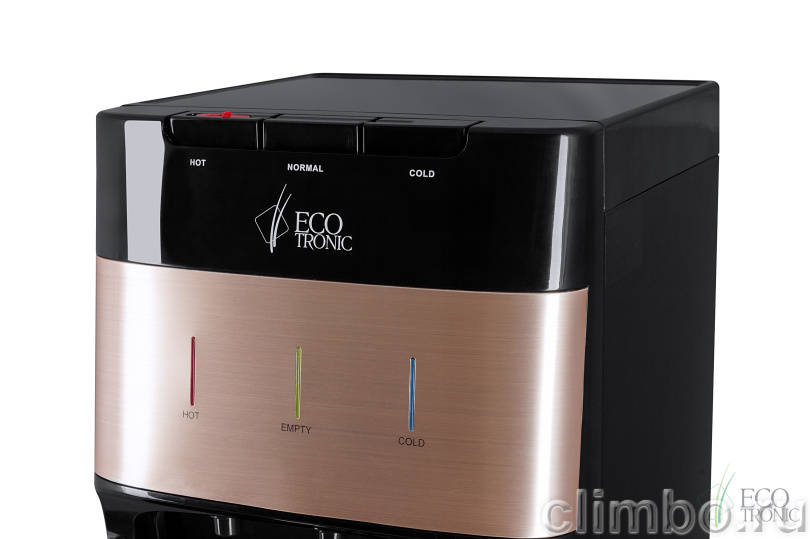 Кулер с нижней загрузкой бутыли Ecotronic M30-LXE black+gold — фото товара
