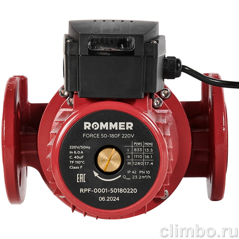 ROMMER Насос циркуляционный 50-180F 220V — фото товара