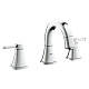 Смеситель для раковины GROHE Grandera с донным клапаном и низким изливом, 20417000 — фото товара