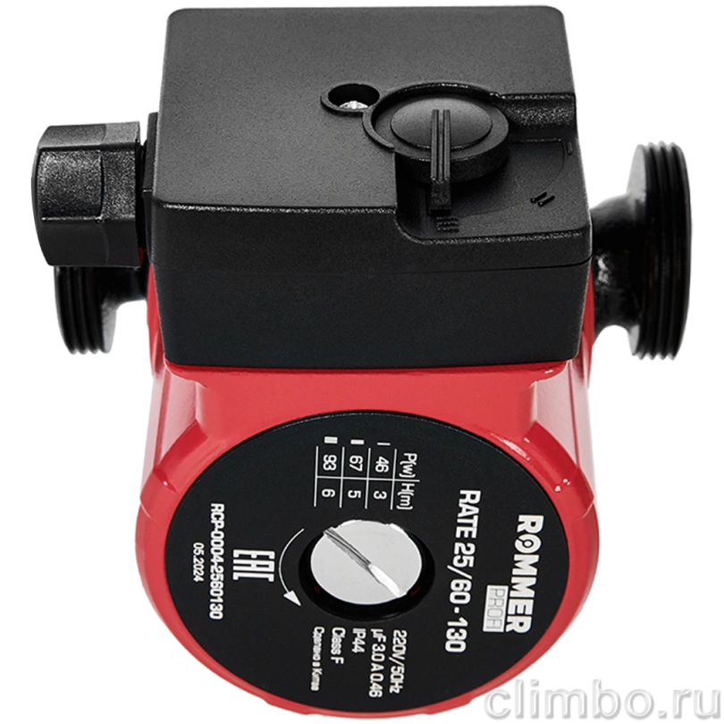 Циркуляционный насос ROMMER Profi 25/60-130 — фото, детали конструкции