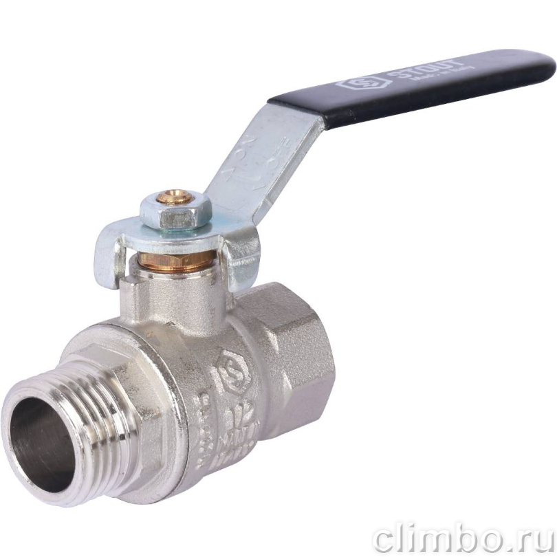 STOUT SVB Кран шаровой стандартнопроходной, ВР/НР, ручка рычаг 1/2" — фото товара