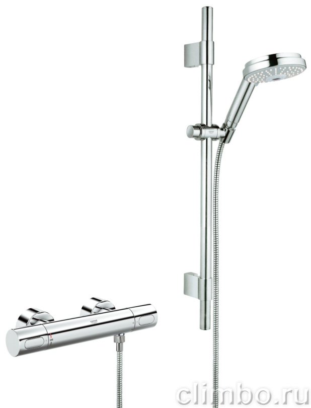 Термостат для душа GROHE Grohtherm 3000 Cosmopolitan с душевым гарнитуром, 34275000 — фото товара