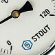 STOUT Термометр биметаллический с погружной гильзой. Корпус Dn 100 мм, гильза 75 мм 1/2", 0...120 С (SIM-0001-107515) — фото товара