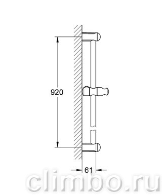 Душевая штанга GROHE Tempesta Classic 900 мм, 27524000 — фото товара