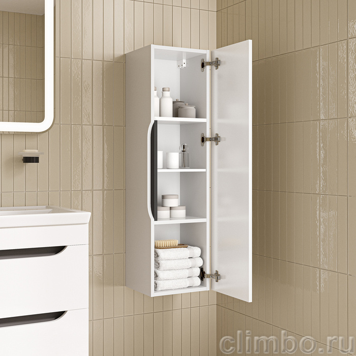 Пенал подвесной, 30 см, белый, Рэй (Ray), IDDIS, RAY30W0i97 — фото, детали конструкции