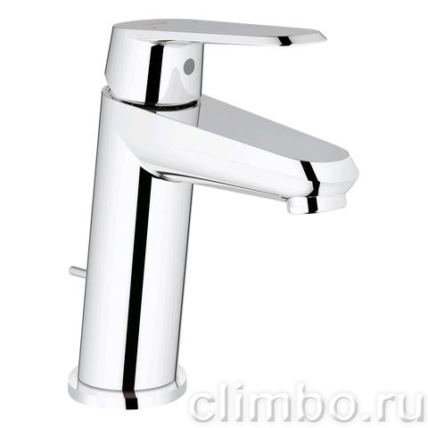 Смеситель для раковины GROHE Eurodisc Cosmopolitan с донным клапаном, уменьшенный, 23049002 — фото товара