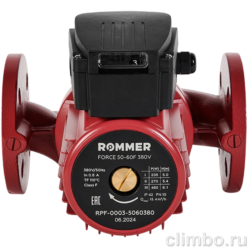ROMMER Насос циркуляционный 50-60F 380V — фото товара