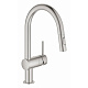 Смеситель для кухни GROHE Minta с выдвижным изливом, суперсталь (32321DC2) — фото товара