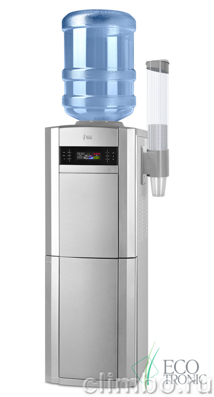 Кулер Ecotronic G21-LSPM Silver со шкафчиком-озонатором — фото товара
