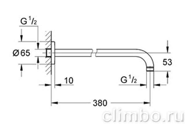 Душевой кронштейн GROHE Rainshower, 28361KS0 — фото товара
