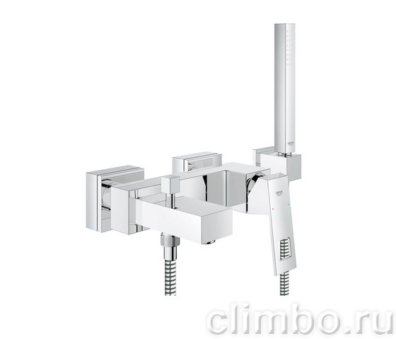 Смеситель для ванны GROHE Eurocube с душевым гарнитуром, 23141000 — фото товара