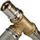 STOUT Тройник переходной 20х26х20 для металлопластиковых труб прессовой (SFP-0005-202620) — фото товара