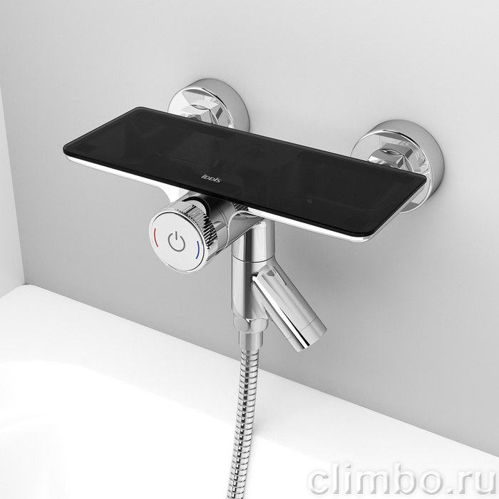 Смеситель для ванны с управлением Push Control Shelfy IDDIS — фото товара