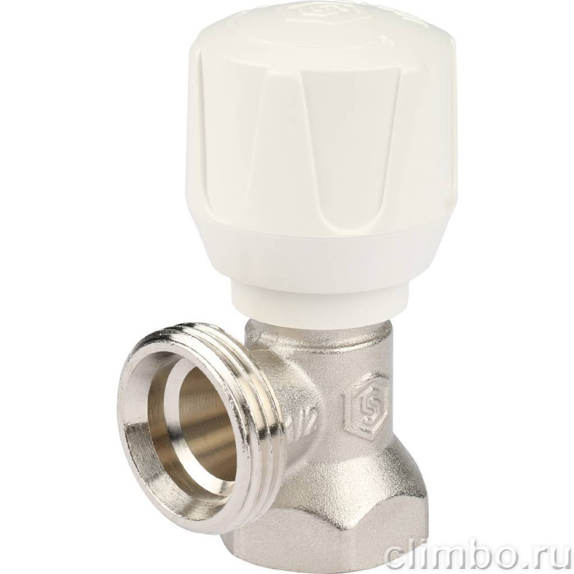 STOUT SVR Клапан ручной терморегулирующий, угловой 1/2" — фото товара