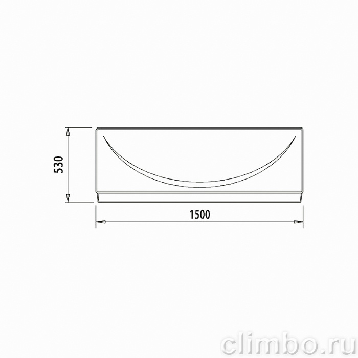002150Ui93 Панель фронтальная для ванны 150 см., универсальная — фото товара