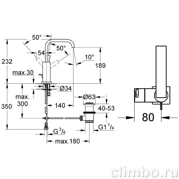 Смеситель для раковины GROHE Allure, 23076000 — фото товара