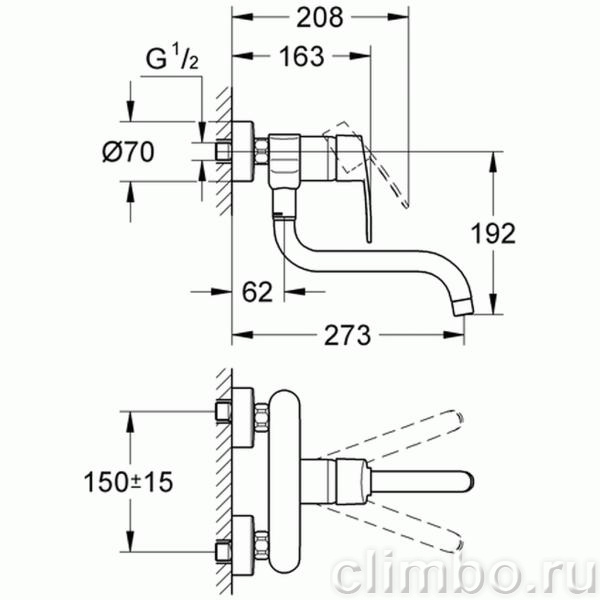 Смеситель для кухни GROHE Eurostyle Cosmopolitan, 33982002 — фото товара