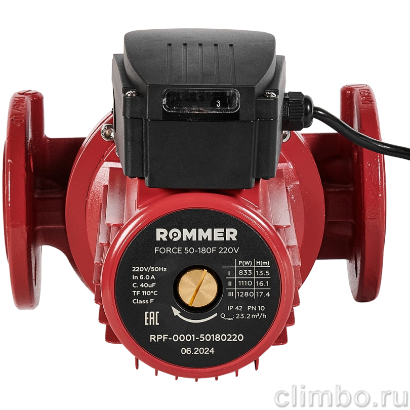 ROMMER Насос циркуляционный 50-180F 220V — фото товара