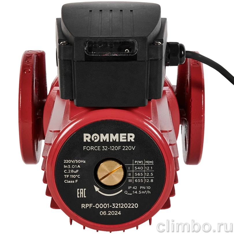 ROMMER Насос циркуляционный 32-120F 220V — фото товара
