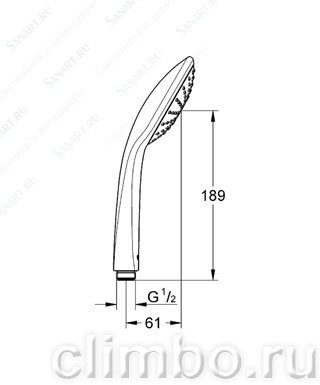 Ручной душ GROHE Euphoria Mono (1 режим), 27265000 — фото товара