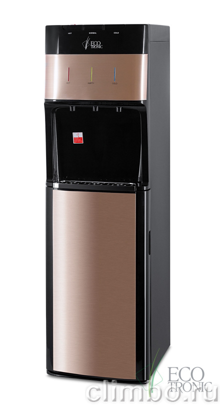 Кулер с нижней загрузкой бутыли Ecotronic M30-LXE black+gold — фото товара