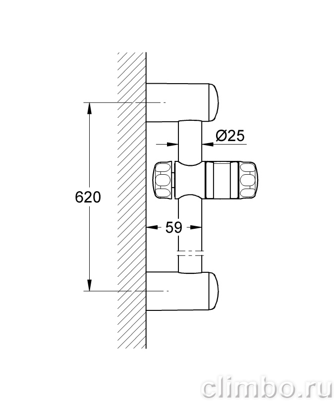 Душевая штанга GROHE Tempesta 600 мм, 28666000 — фото товара