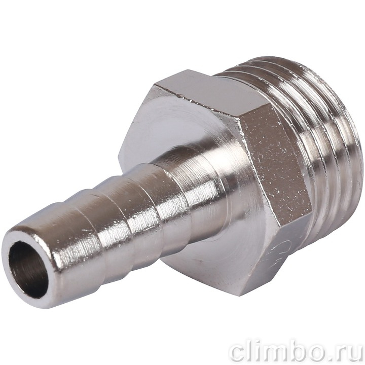 STOUT Штуцер НР никелированный 1/2"x10 — фото товара