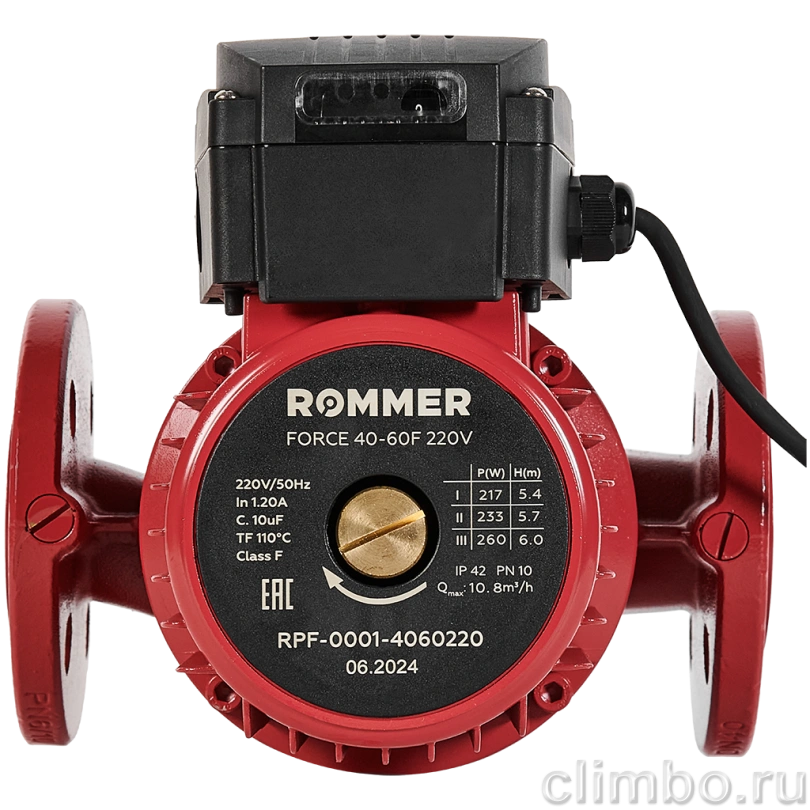 ROMMER Насос циркуляционный 40-60F 220V — фото товара