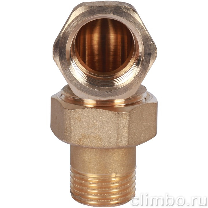 STOUT Угловая американка ВН, уплотнение o-ring кольцо 1/2" — фото товара