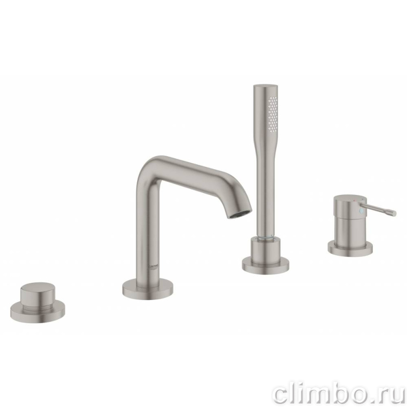 Смеситель GROHE Essence New для ванны на 4 отверстия, суперсталь (19578DC1) — фото товара
