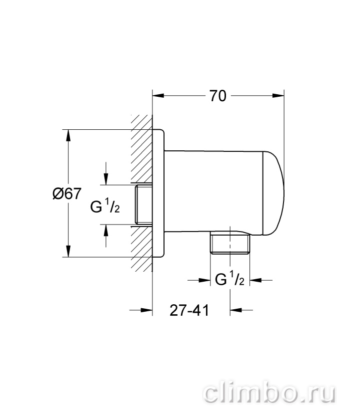 Подключение для душевого шланга GROHE Relexa, 28671000 — фото товара