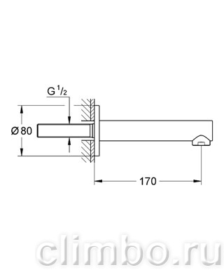 Излив для ванны, Grohe Concetto 13280001 — фото товара