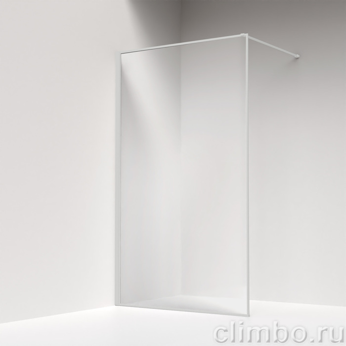 Душевая перегородка Walk In, матовый белый, 100x195, Slide, IDDIS — фото товара