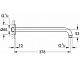 Душевой кронштейн GROHE Rainshower neutral 378 мм, 28982000 — фото товара