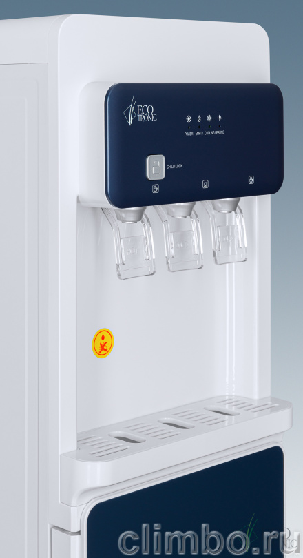 Кулер Ecotronic K43-LXE white-blue — фото товара