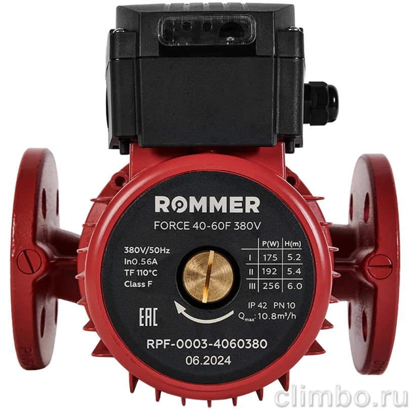 ROMMER Насос циркуляционный 40-60F 380V — фото товара