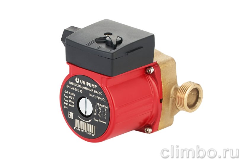 Циркуляционный насос  UNIPUMP UPН 20-60 — фото товара