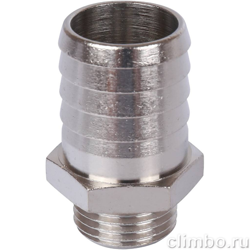 STOUT Штуцер НР никелированный 1/2 x25 — фото товара