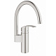 Смеситель для кухни GROHE Eurosmart c высоким изливом, суперсталь (33202DC2) — фото товара