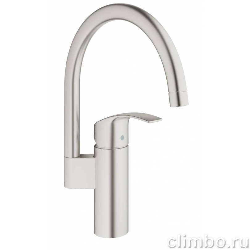 Смеситель для кухни GROHE Eurosmart c высоким изливом, суперсталь (33202DC2) — фото товара