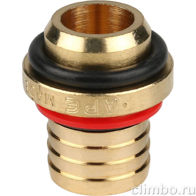 STOUT Тройник-переходник с наружной резьбой 1/2"х20 для металлопластиковых труб винтовой — фото товара