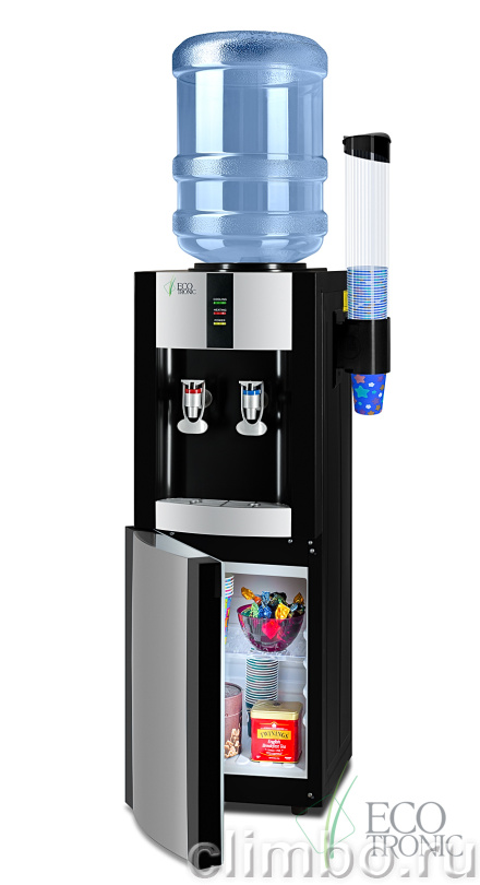 Кулер Ecotronic H1-LCE Black со шкафчиком — фото товара