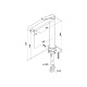 Смеситель для настольного умывальника, матовый черный, Паркер (Parker), IDDIS, PARBL01i01 — фото, детали конструкции
