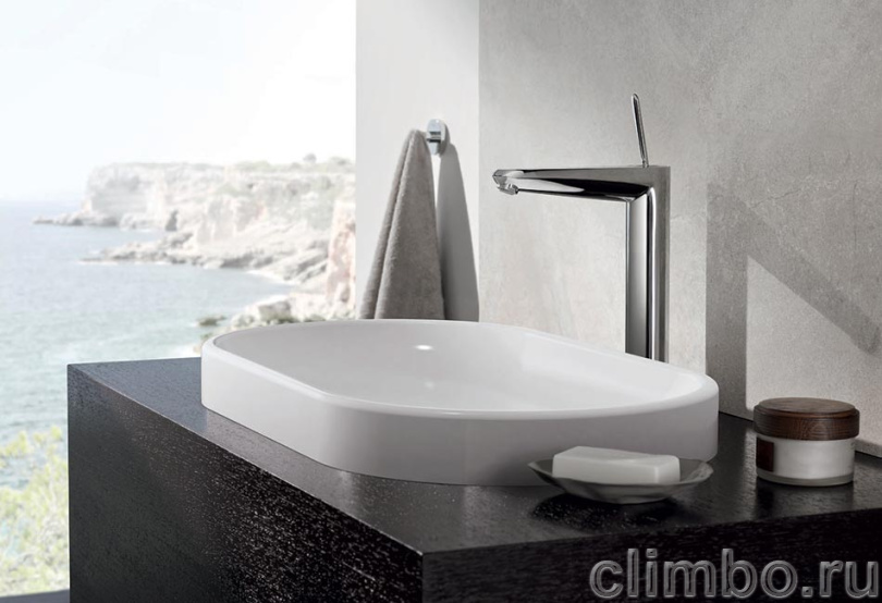 Смеситель для раковины GROHE Eurodisc Joy с высоким изливом, 23428000 — фото товара