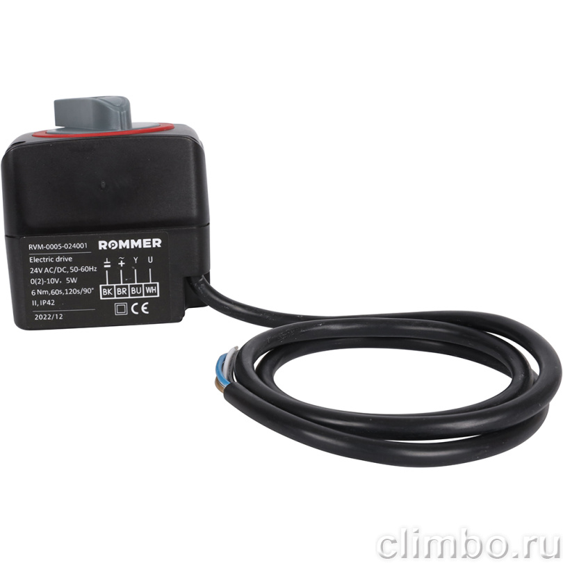 Сервопривод ROMMER RVM 24V 60s/120s — фото товара