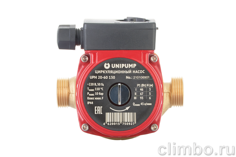 Циркуляционный насос  UNIPUMP UPН 20-60 — фото товара