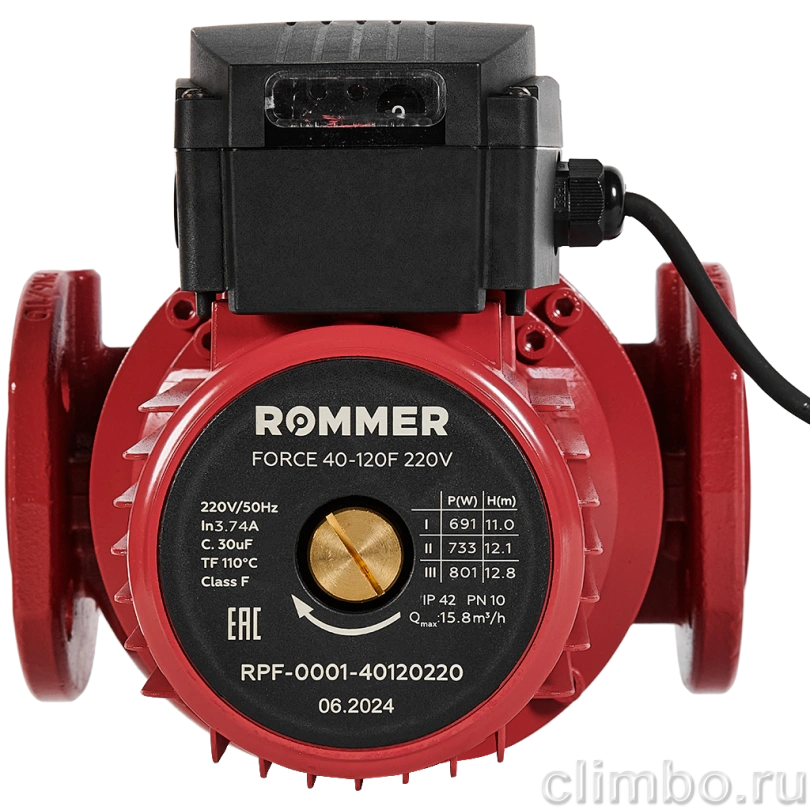 ROMMER Насос циркуляционный 40-120F 220V — фото товара